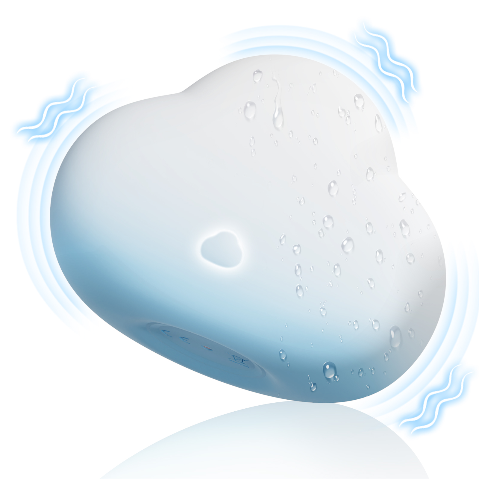 Cloud Air-Squeeze Vibrator: 10 Versatile Vibration Modes + Pressure-Intensity Control | Hypoallergenic Silicone, Ergonomic Design, IPX7 Waterproof, Ultra-Quiet (<40DB) | Full Body Relaxation Massager with 90-Min Charge / 60-Min Runtime